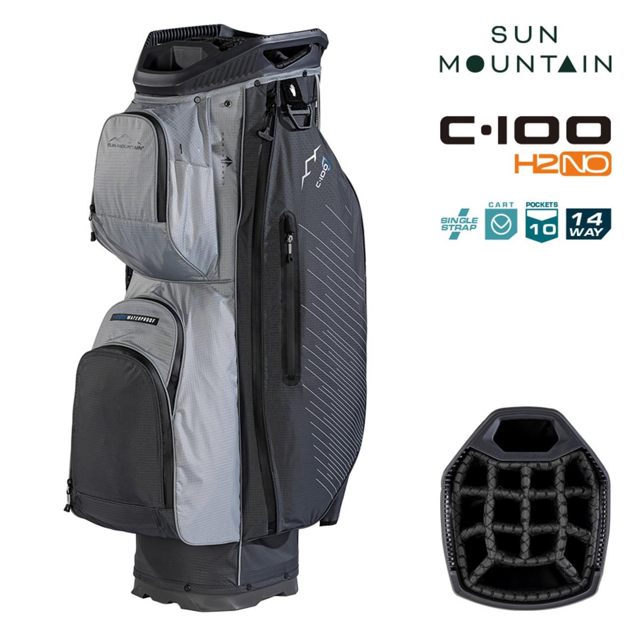 Sun Mountain H2NO C100 Waterproof cart bag 14 WAY, steel/cadet
