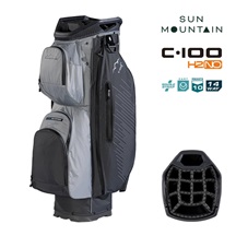Sun Mountain H2NO C100 Waterproof cart bag 14 WAY, steel/cadet
