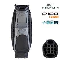 Sun Mountain H2NO C100 Waterproof cart bag 14 WAY, steel/cadet