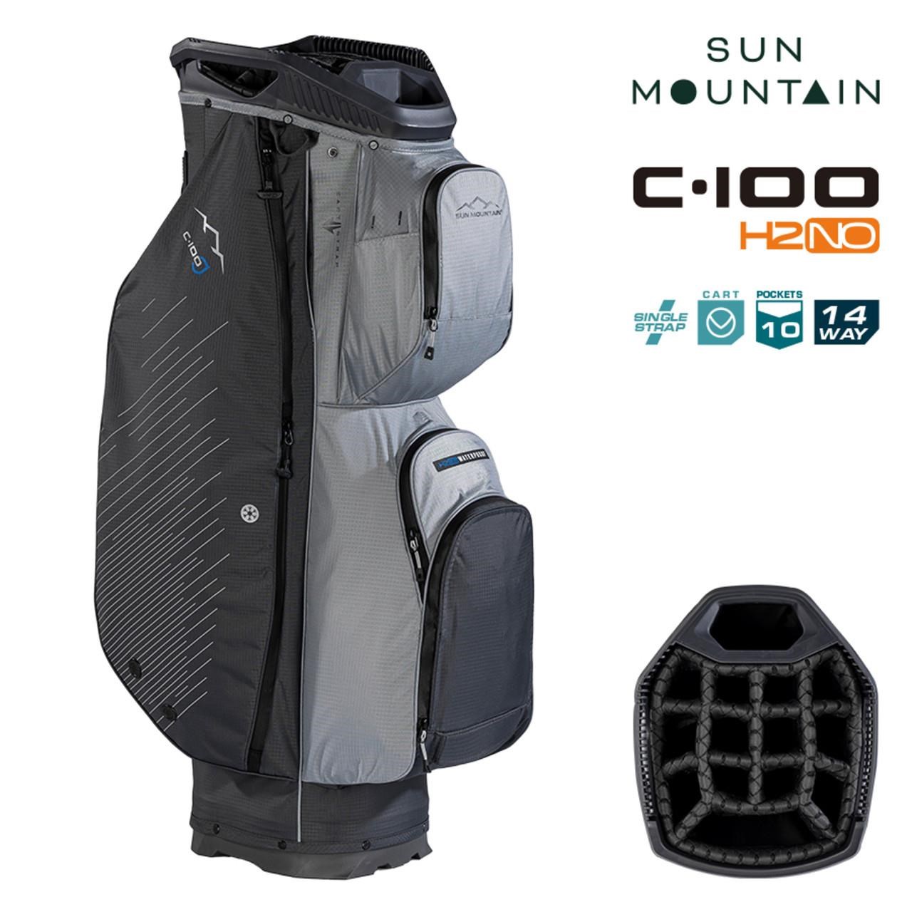 Sun Mountain H2NO C100 Waterproof cart bag 14 WAY, steel/cadet