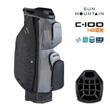 Sun Mountain H2NO C100 Waterproof cart bag 14 WAY, steel/cadet