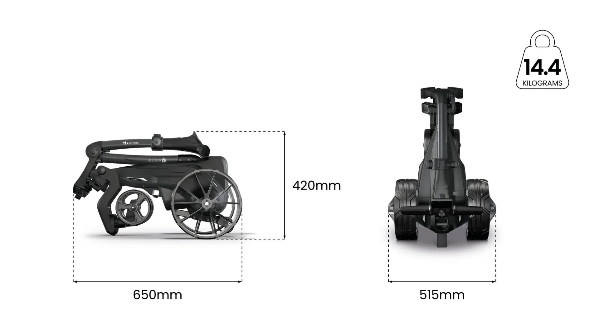 Motocaddy NEW M7 REMOTE DHC elektrický vozík