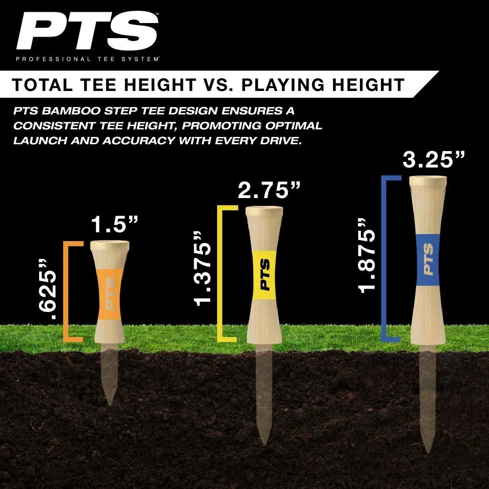 Pride Sports PTS Bamboo Step Tees týčka 38mm, 50ks