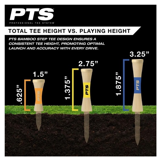Pride Sports PTS Bamboo Step Tees týčka 69mm, 50ks