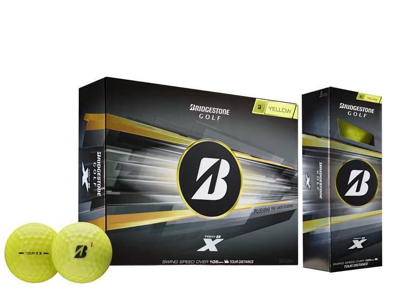 Bridgestone Tour B X golfové míčky, žluté