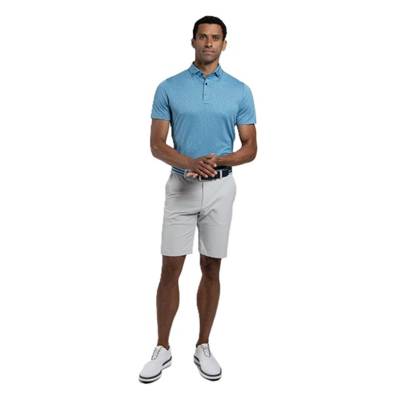 KJUS Lance Printed pánské polo, atlas blue