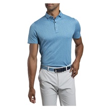KJUS Lance Printed pánské polo, atlas blue