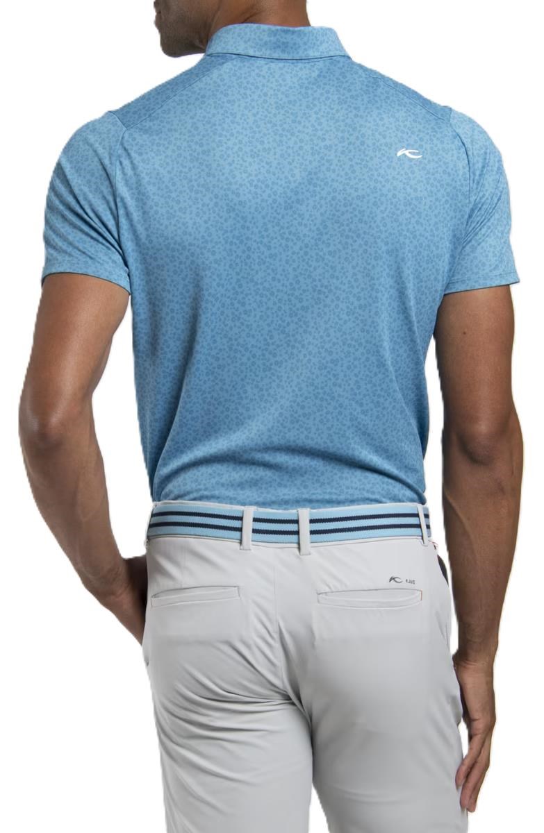 KJUS Lance Printed pánské polo, atlas blue