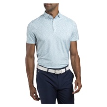 KJUS Lance Printed pánské polo, riverbank/white