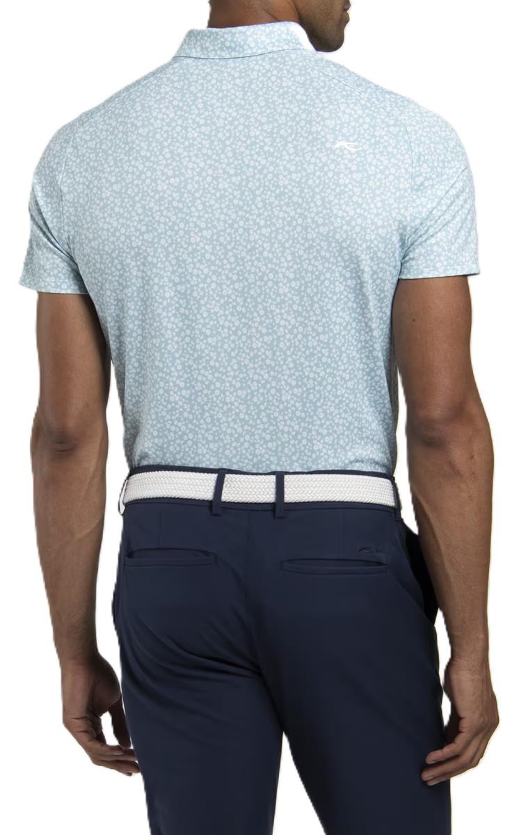 KJUS Lance Printed pánské polo, riverbank/white
