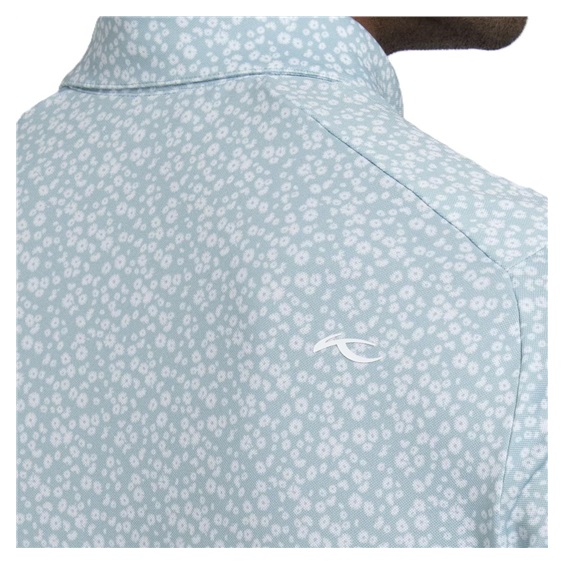 KJUS Lance Printed pánské polo, riverbank/white