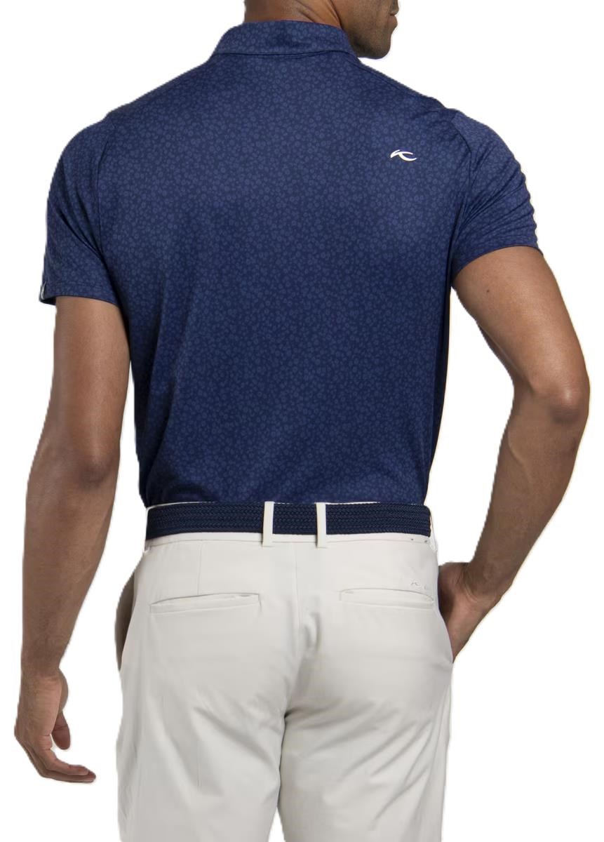 KJUS Lance Printed pánské polo, atlanta blue