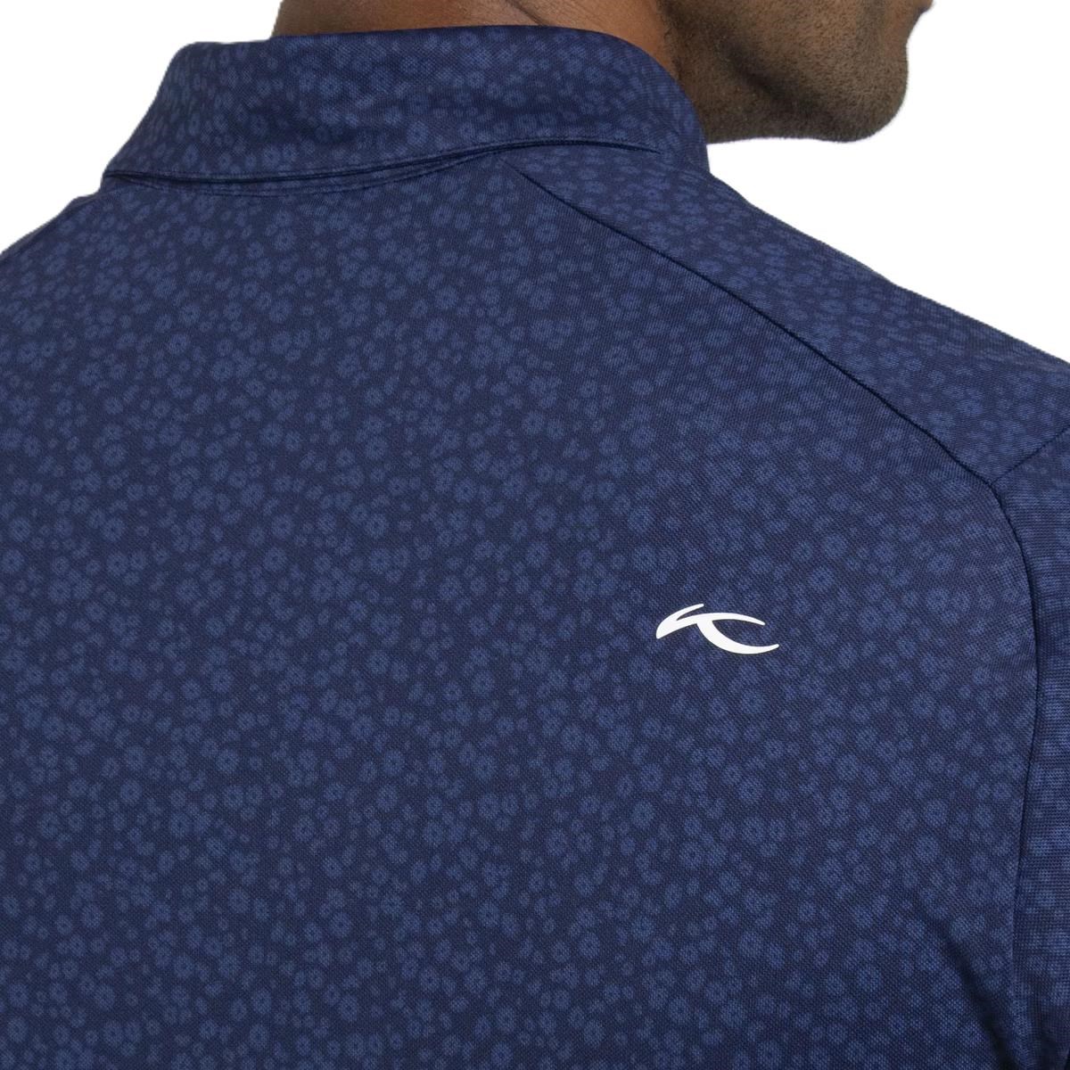 KJUS Lance Printed pánské polo, atlanta blue