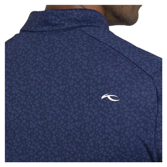 KJUS Lance Printed pánské polo, atlanta blue
