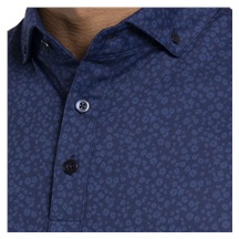 KJUS Lance Printed pánské polo, atlanta blue