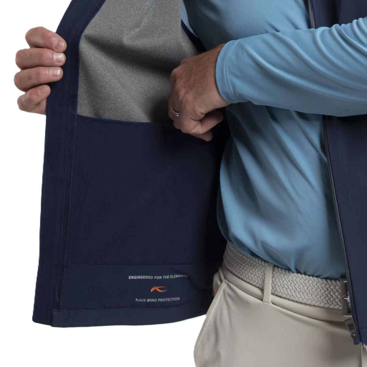 KJUS Downswing Wind Gilet pánská vesta, atlanta blue