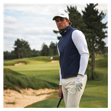 KJUS Downswing Wind Gilet pánská vesta, atlanta blue