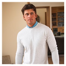 KJUS Essentials Crew Neck pánská mikina, riverbank/atlanta blue