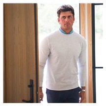 KJUS Essentials Crew Neck pánská mikina, riverbank/atlanta blue