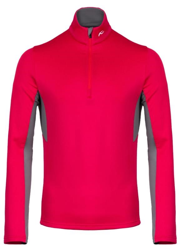 KJUS Hydraulic Midlayer Half-Zip pánská mikina, rhubarb/pewter