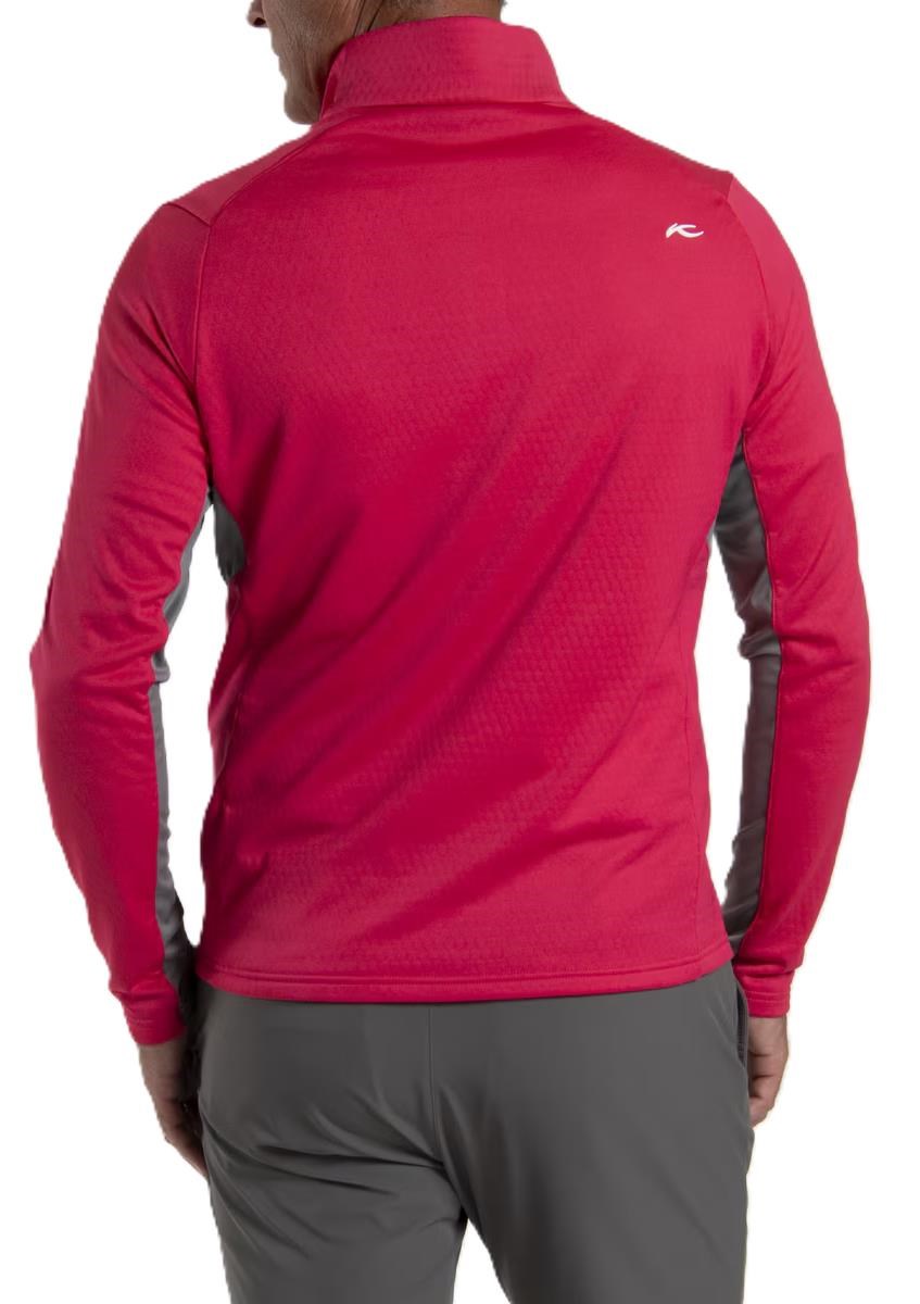 KJUS Hydraulic Midlayer Half-Zip pánská mikina, rhubarb/pewter