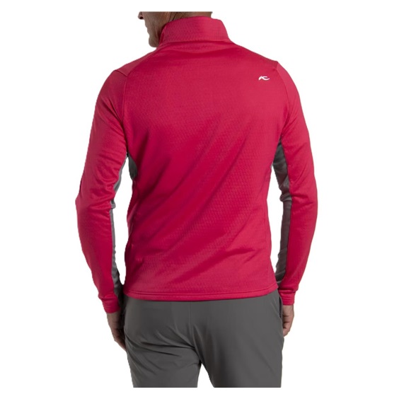 KJUS Hydraulic Midlayer Half-Zip pánská mikina, rhubarb/pewter