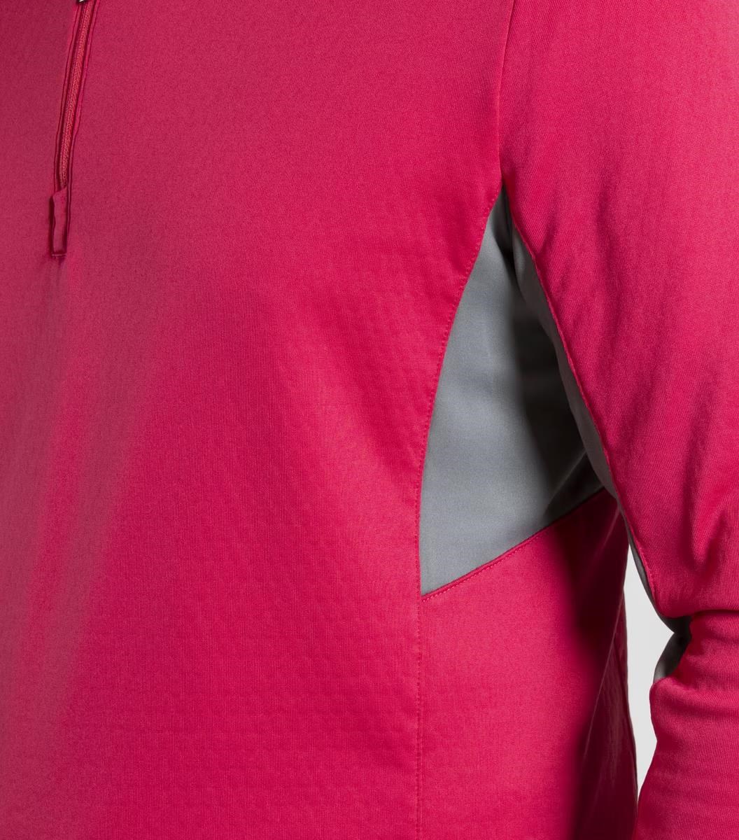 KJUS Hydraulic Midlayer Half-Zip pánská mikina, rhubarb/pewter