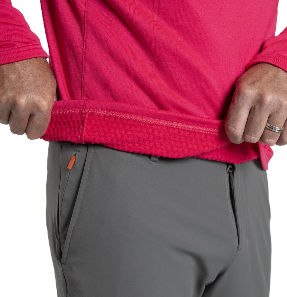 KJUS Hydraulic Midlayer Half-Zip pánská mikina, rhubarb/pewter