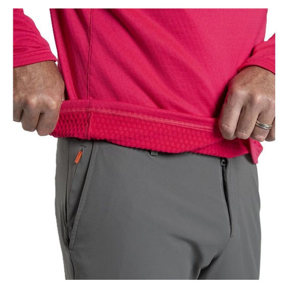 KJUS Hydraulic Midlayer Half-Zip pánská mikina, rhubarb/pewter