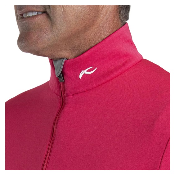 KJUS Hydraulic Midlayer Half-Zip pánská mikina, rhubarb/pewter