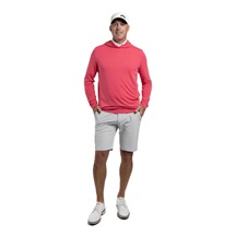 KJUS Kallen Hooded Midlayer pánská mikina, rhubarb