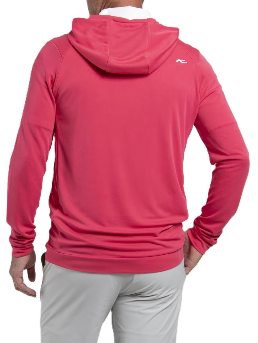 KJUS Kallen Hooded Midlayer pánská mikina, rhubarb