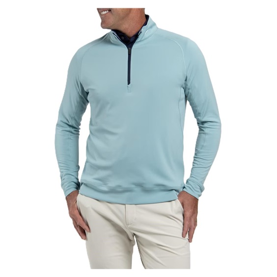 KJUS Keano Half-Zip pánská mikina, riverbank/atlanta blue