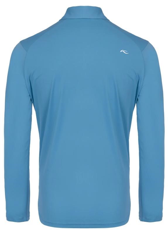 KJUS Cool Point Longsleeve pánské polo s dlouhým rukávem, atlas blue
