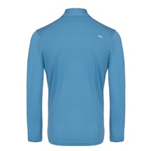 KJUS Cool Point Longsleeve pánské polo s dlouhým rukávem, atlas blue