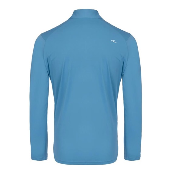 KJUS Cool Point Longsleeve pánské polo s dlouhým rukávem, atlas blue