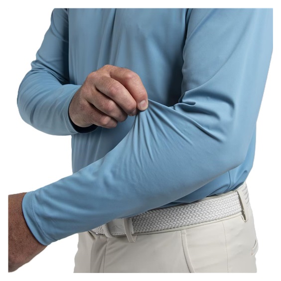 KJUS Cool Point Longsleeve pánské polo s dlouhým rukávem, atlas blue