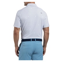 KJUS Golfer pánské polo, white/atlanta blue