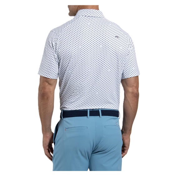 KJUS Golfer pánské polo, white/atlanta blue