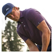KJUS Golfer pánské polo, rhubarb/atlanta blue