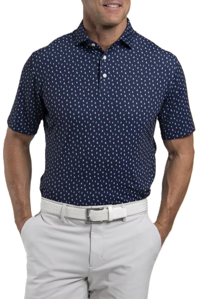 KJUS Golfer pánské polo, atlanta blue/white