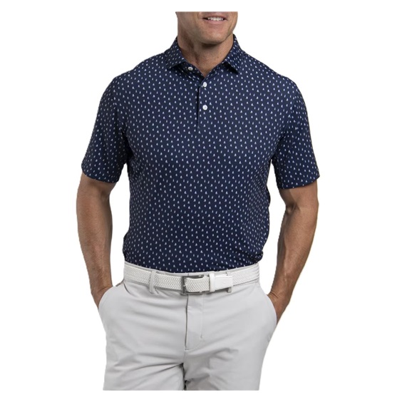 KJUS Golfer pánské polo, atlanta blue/white
