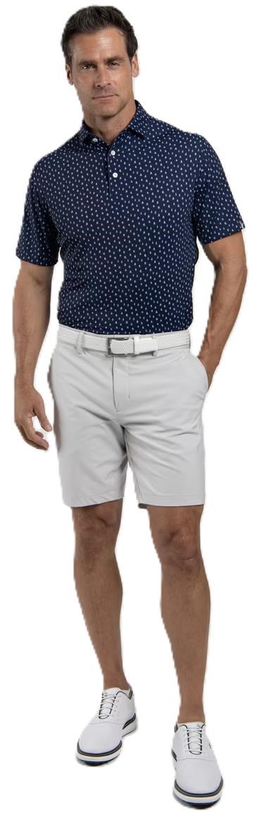 KJUS Golfer pánské polo, atlanta blue/white