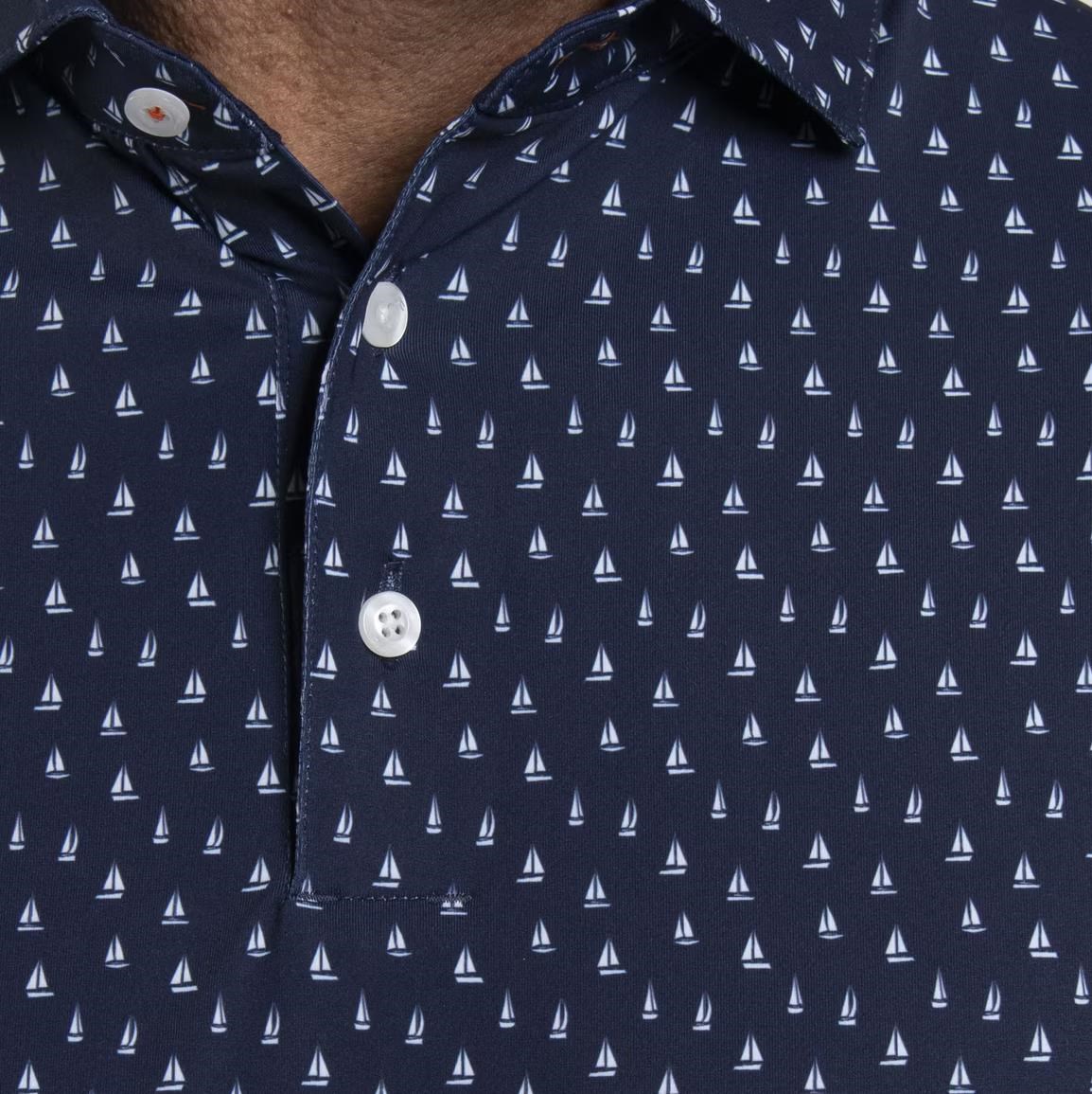 KJUS Golfer pánské polo, atlanta blue/white