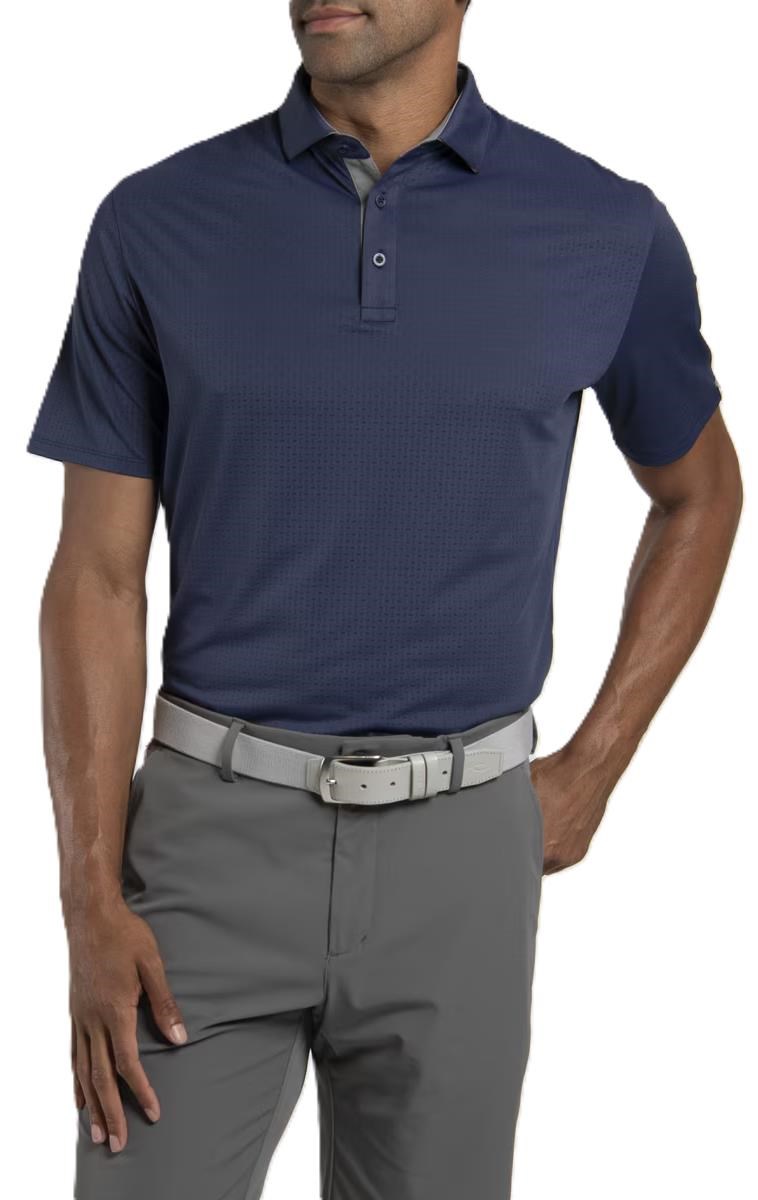 KJUS Savin Structure pánské polo, atlanta blue