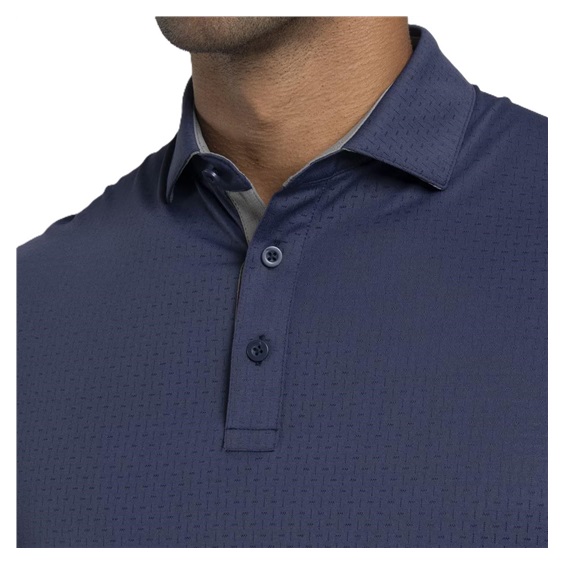KJUS Savin Structure pánské polo, atlanta blue