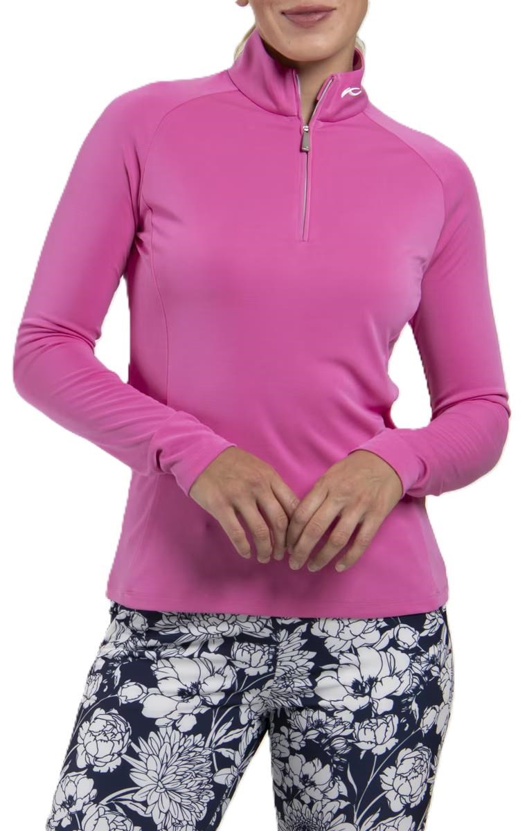 KJUS Kallena Half-Zip dámská mikina, peony