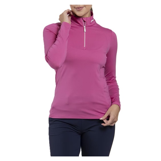 KJUS Collagen Midlayer Half-Zip dámská mikina, peony
