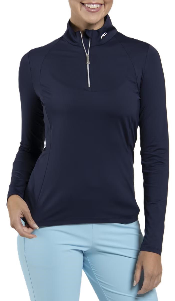 KJUS Collagen Midlayer Half-Zip dámská mikina, atlanta blue