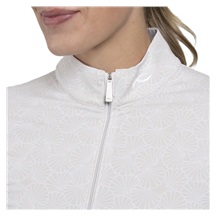 KJUS Sunshine Printed Half-Zip dámská mikina, oyster/white